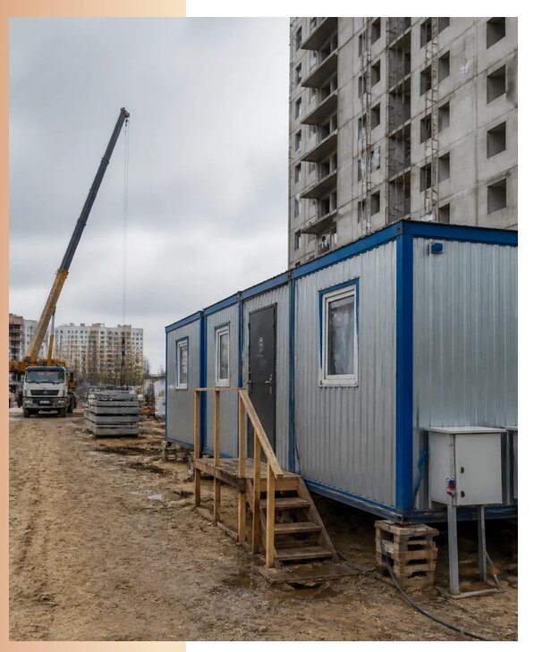 Аренда строительных вагончиков для рабочих в Городце
