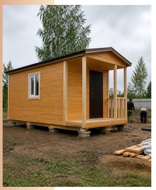 Недорогие дачные домики в Городце с изготовлением и доставкой